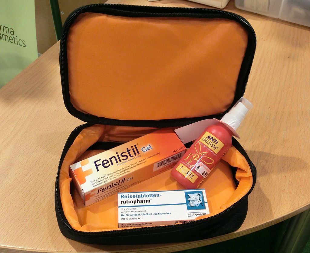 Reiseapotheke im Täschchen