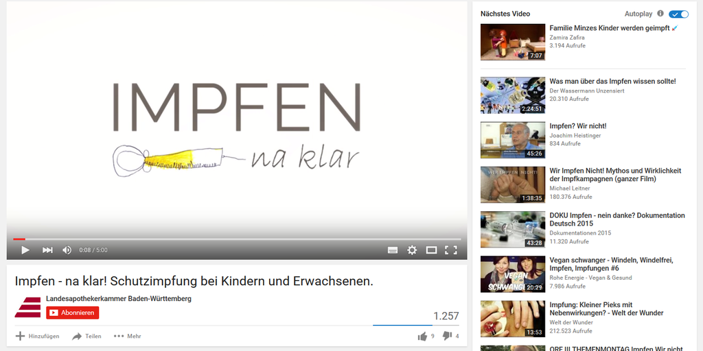 Film "Impfen - Na, klar!" der LAV Baden-Württemberg